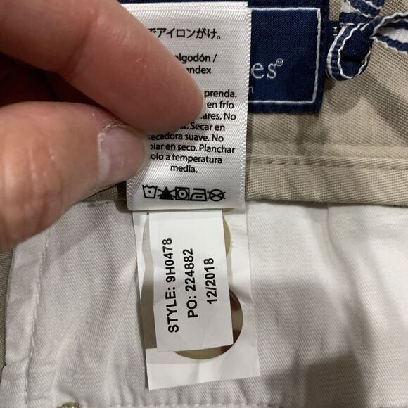 Vineyard Vines Sz 50 B 11" Breaker Shorts Stretch Khaki Tan Flat Front Mens NEW - Picture 7 of 12